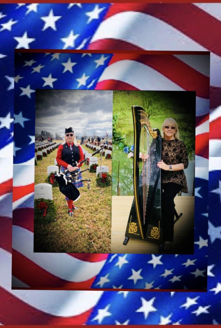 Kelly Shipe A Harp and Bagpipe for All Occasions Knoxville, Tennessee